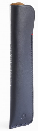 Caran d'Ache La Collection Cuir Leather Case for One Pen - Midnight Blue
